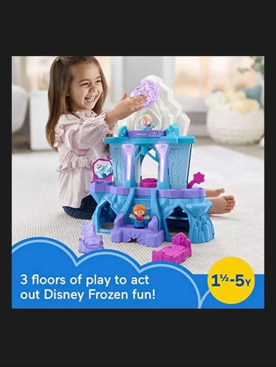 Fisher-Price Little People Disney Frozen Elsa's Enchanted Lights Palace.  - Picture 2 of 7